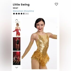 Weissman Gold Sequin Dance Costume